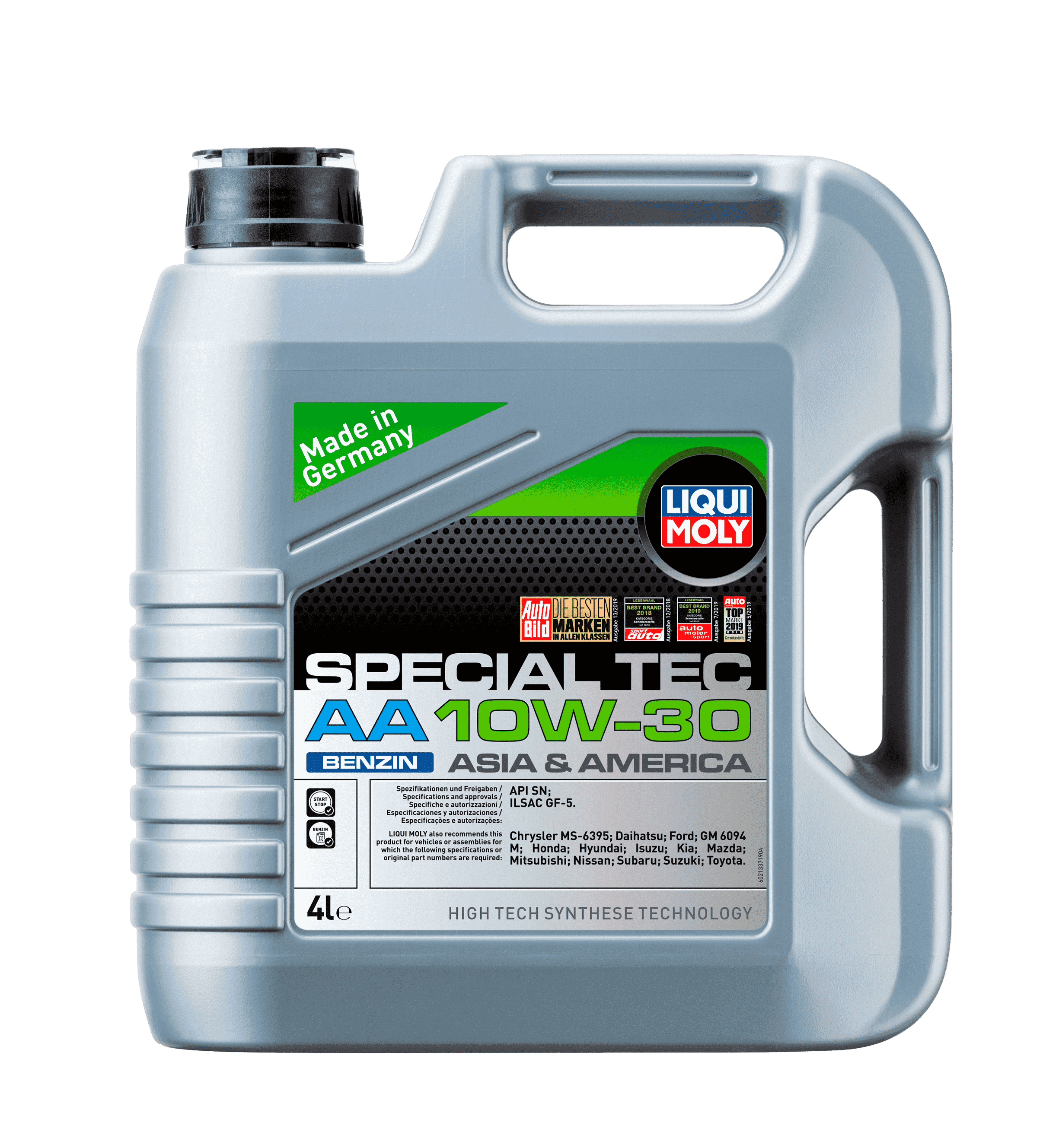 Моторное масло Liqui Moly Special Tec AA Benzin 10W-30, 4л (LiquiMoly: 21337)